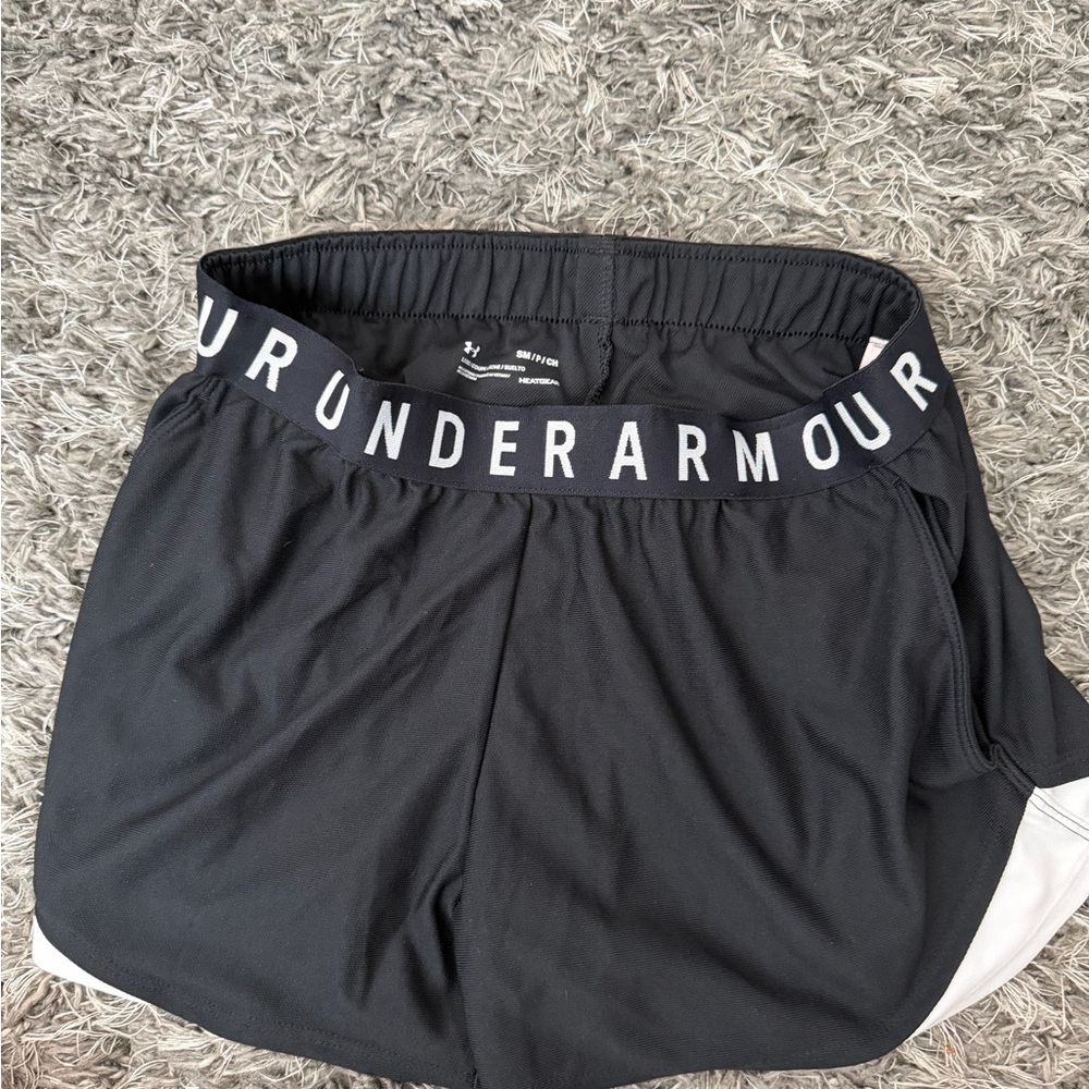 Under Armour Black and White Performance Shorts